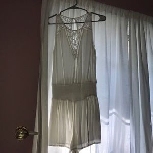 White lace romper